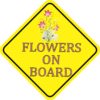 Flowers On Board Sticker