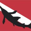 Diver Down Flag Sticker