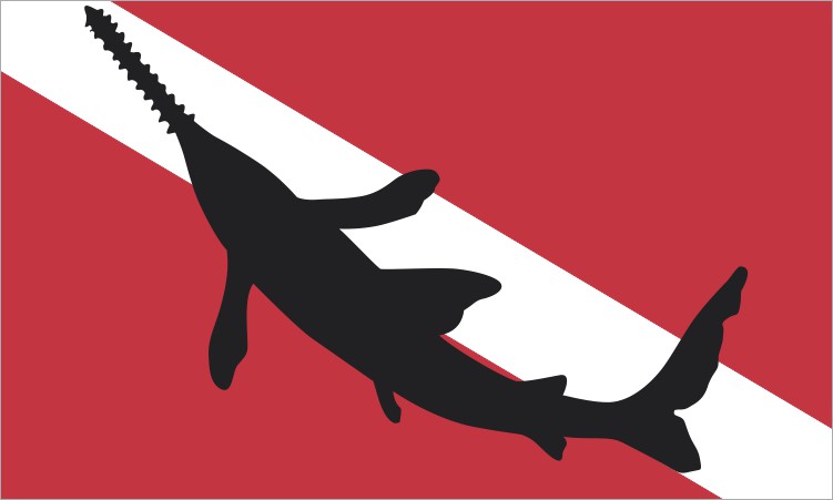 Diver Down Flag Sticker