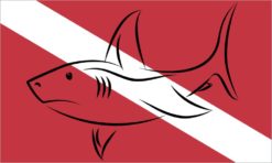 Diver Down Flag Sticker