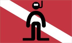 Diver Down Flag Sticker