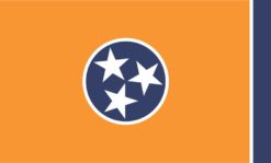 Orange Tennessee Flag Sticker