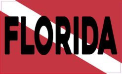 Florida Dive Flag Sticker