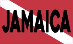 Jamaica Dive Flag Sticker