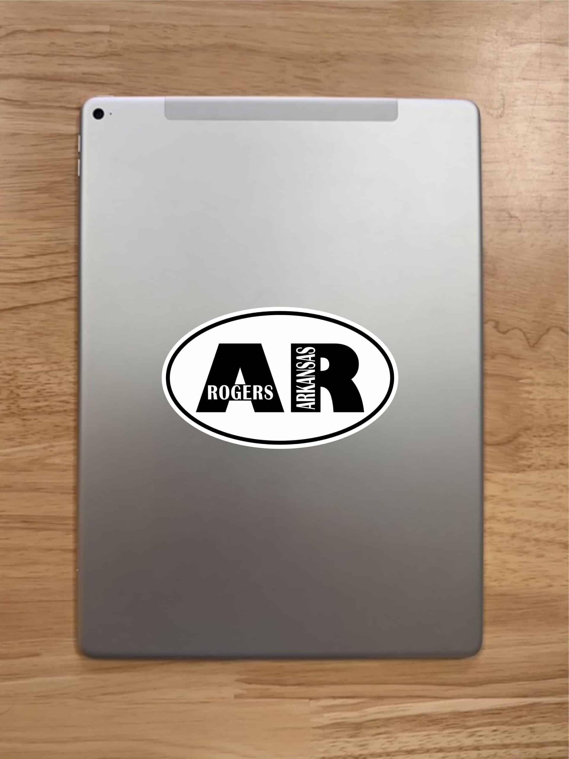 5in x 3in Oval AR Rogers Arkansas Sticker - Image 6