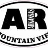 Oval AR Mountain View Arkansas Sticker