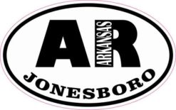 Oval AR Jonesboro Arkansas Sticker