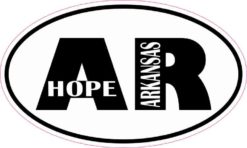 Oval AR Hope Arkansas Sticker
