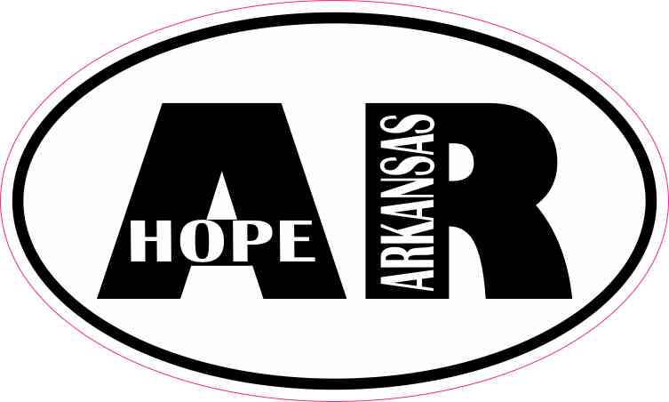 Oval AR Hope Arkansas Sticker