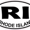 Oval Rhode Island Sticker