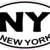 Oval New York Sticker