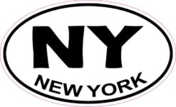 Oval New York Sticker