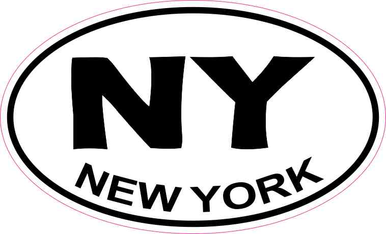 Oval New York Sticker