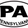 Oval Pennsylvania Sticker