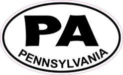 Oval Pennsylvania Sticker