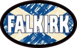 Oval Scottish Flag Falkirk Sticker