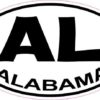 Oval Alabama Sticker