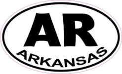 Oval Arkansas Sticker