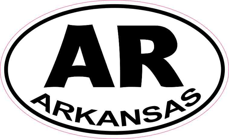 Oval Arkansas Sticker