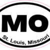 Oval St. Louis Sticker