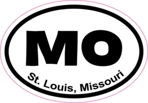 Oval St. Louis Sticker
