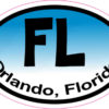 Blue Oval FL Orlando Sticker