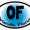 Blue Oval OF Orlando Sticker