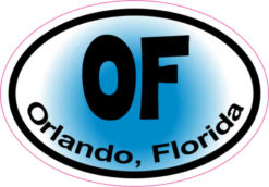 Blue Oval OF Orlando Sticker