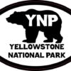 Bear Oval Yellowstone National Park Sticker