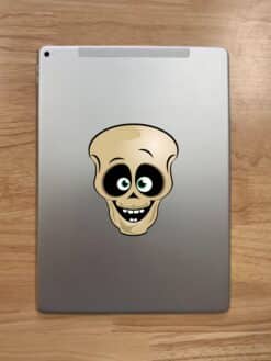 4in x 5in Green-Eyed Skull Sticker