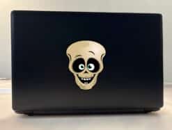 4in x 5in Green-Eyed Skull Sticker