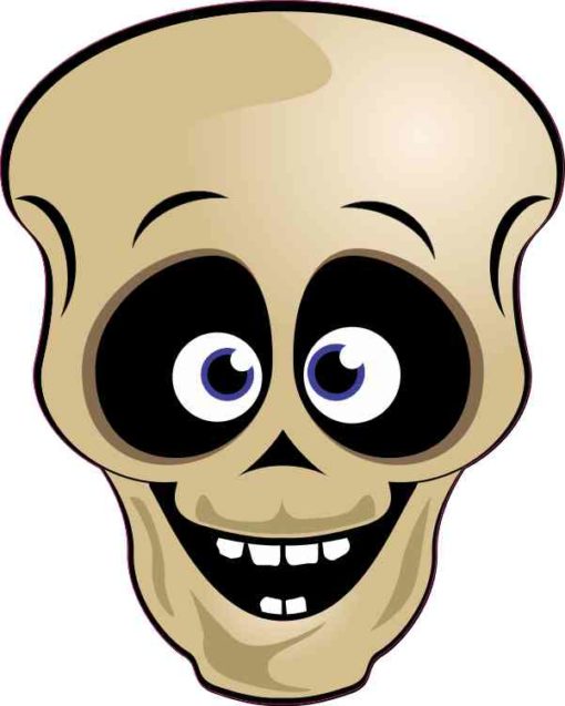 Sticker-Set Skull Helmet Pistons 7 x 6,5 cm Decal, 4,95