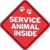 Service Animal Inside Sticker