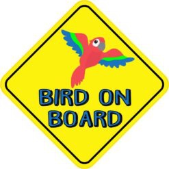 Macaw Bird On Board Sticker