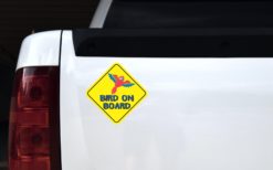 Alternative view of 6.75in x 6.75in Macaw Bird On Board Magnet