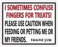 Use Caution When Feeding or Petting Magnet