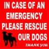 Please Rescue Our Dogs Magnet