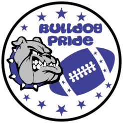 Blue Bulldog Pride Sticker