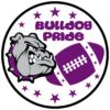 Purple Bulldog Pride Sticker