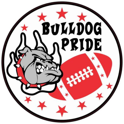 Red Bulldog Pride Sticker
