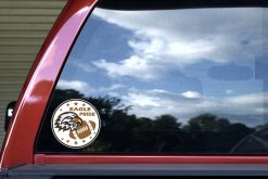 Brown Eagle Pride Sticker