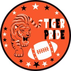 Orange Tiger Pride Sticker