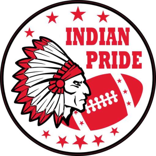 Red Indian Pride Sticker