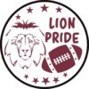 Maroon Lion Pride Sticker