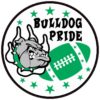 Green Bulldog Pride Sticker