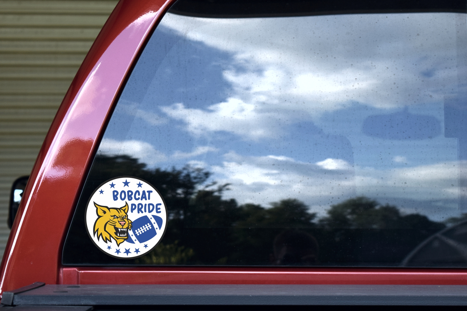 Blue Bobcat Pride Sticker