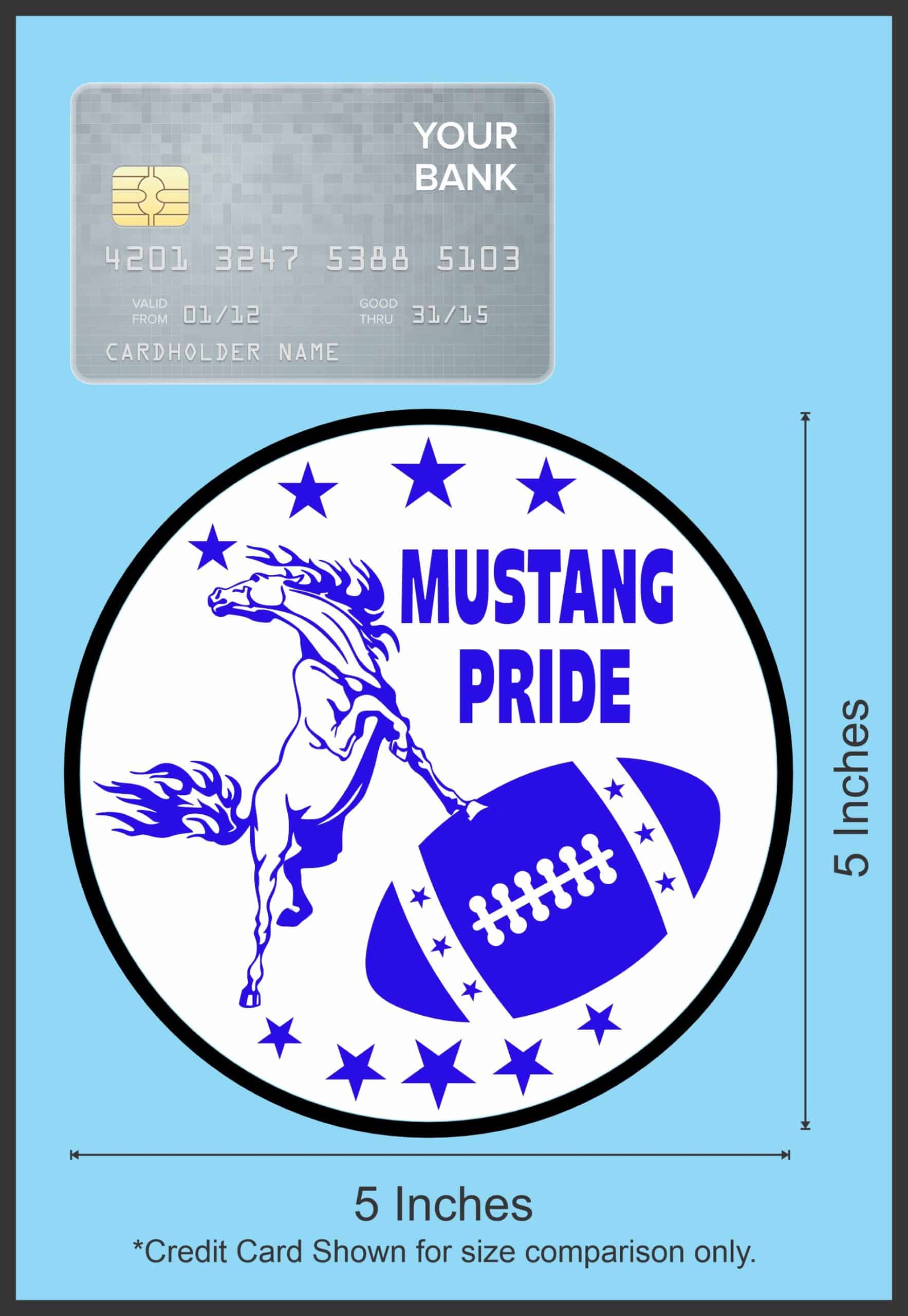 mustang pride sticker