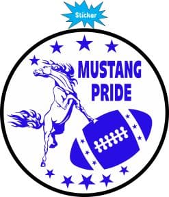 mustang pride sticker