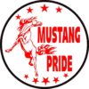 Red Mustang Pride Sticker