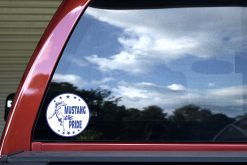 Blue Mustang Pride Sticker